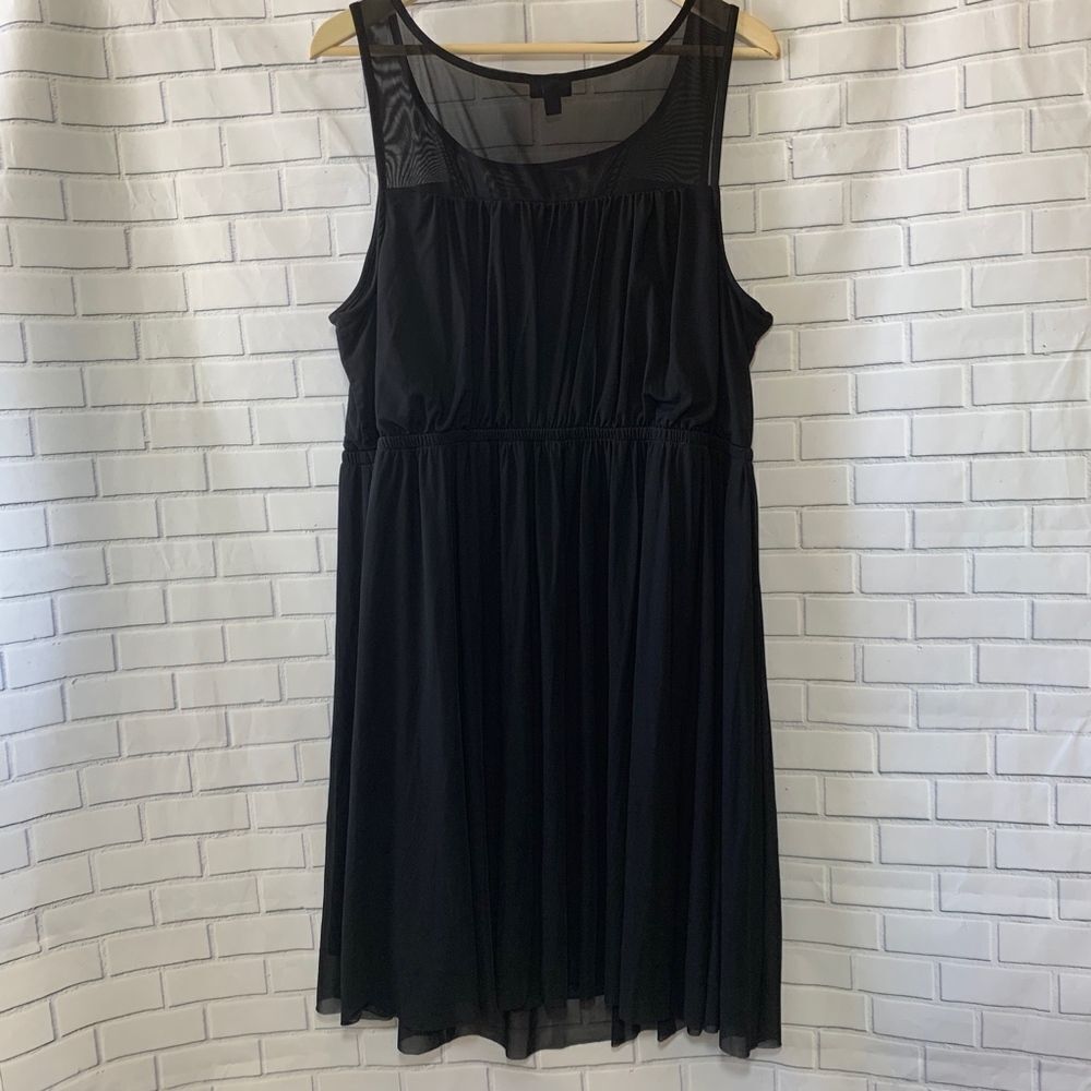 Torrid Black Faux Surplice Skater Dress Si… - Picture 3 of 5